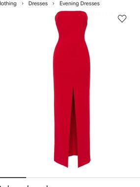 Solace London Red Strapless Dress size 2